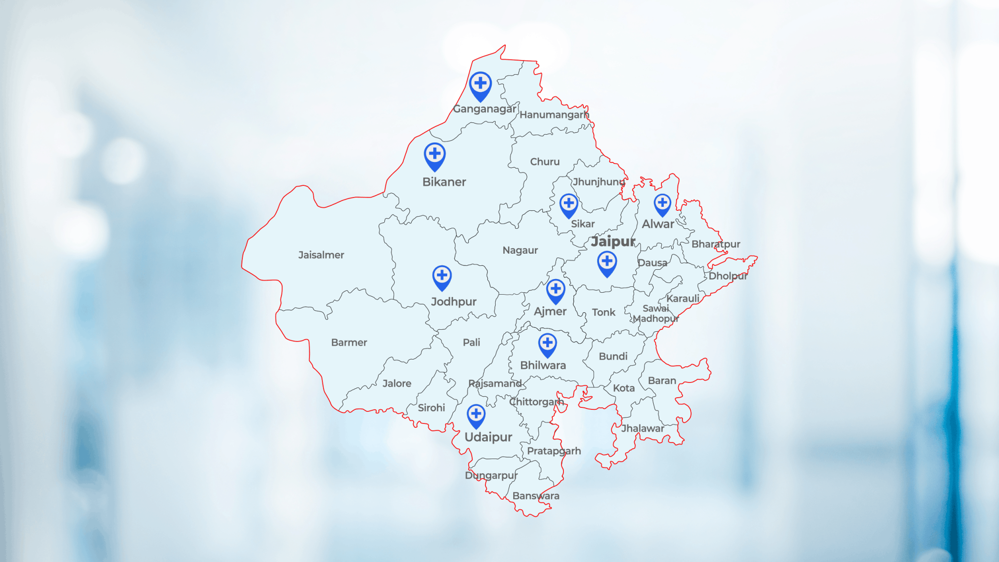 Rajasthan Clinic Map